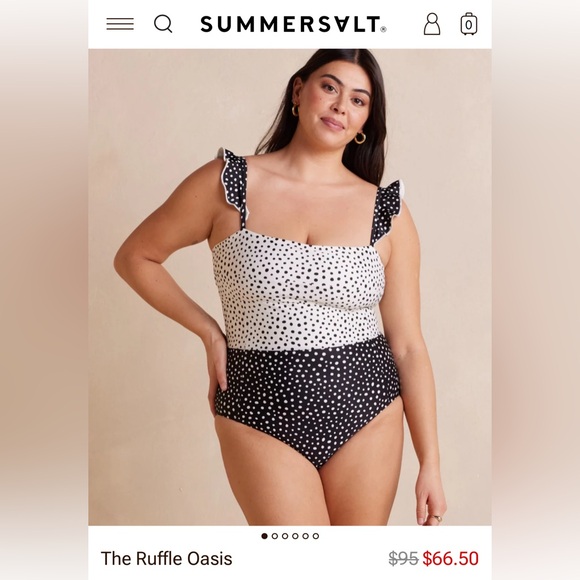 summersalt Other - NWOT - Summersalt Ruffle Oasis - PLUS SIZE